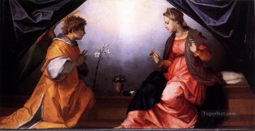  Andrea Canvas - Annunciation renaissance mannerism Andrea del Sarto
